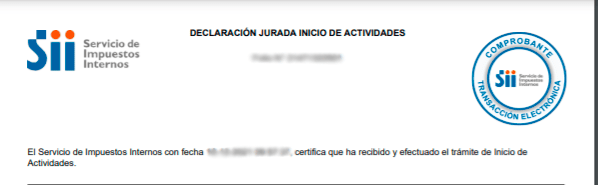 Inicio de Actividades